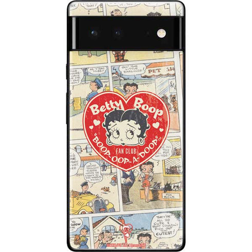 Betty Boop Comic Strip Google Pixel 6 Skin